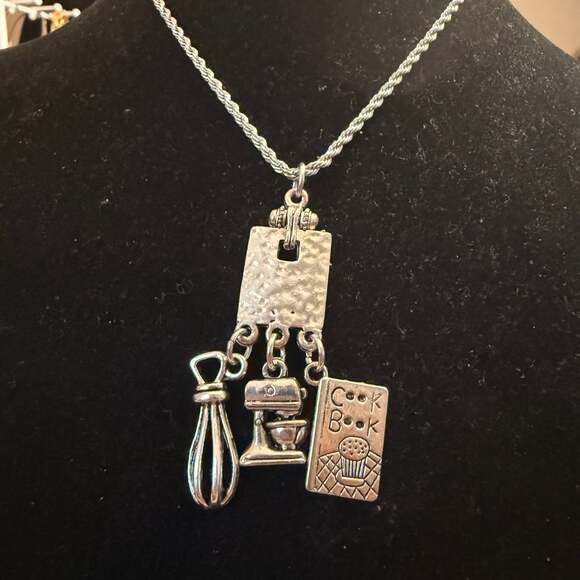 . Jewelry - Cooking Charm Necklace With Titanium Chain